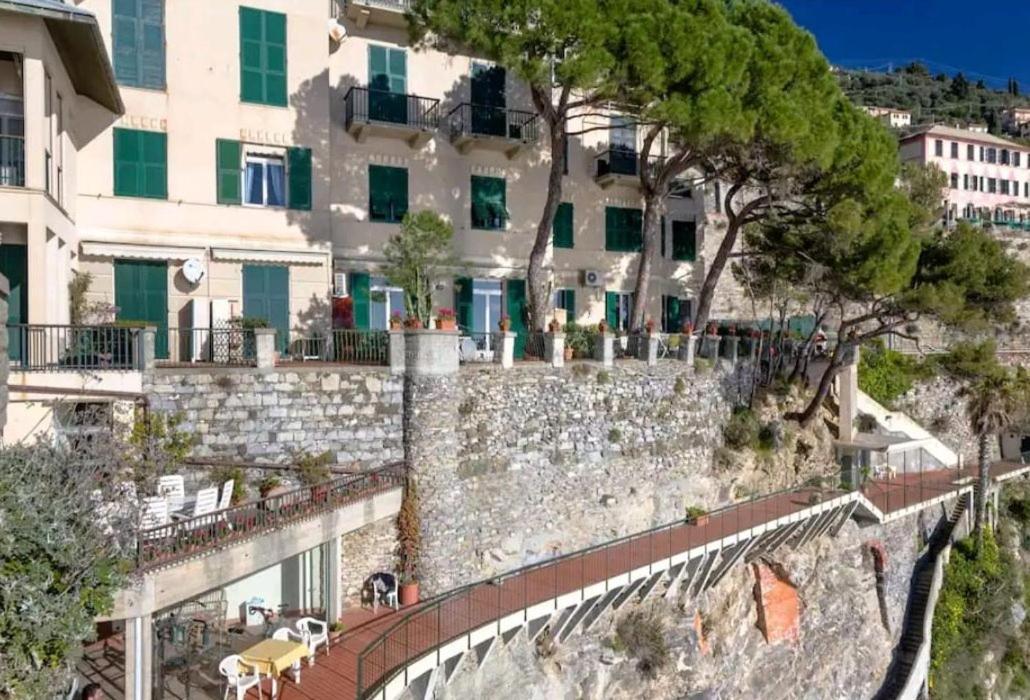 Pieve Ligure A Picco Sul Mare Con Piscina Villa Regina Kültér fotó