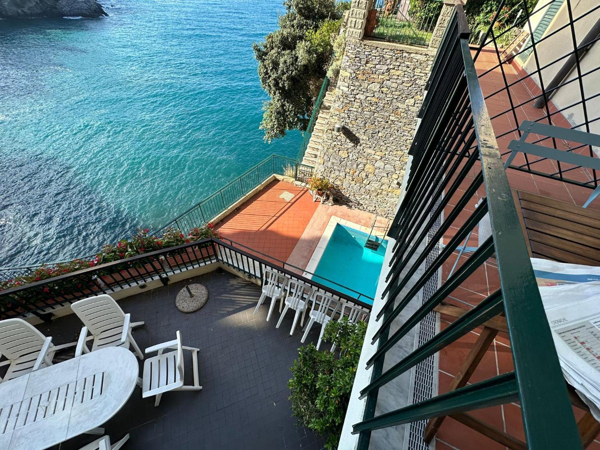 Pieve Ligure A Picco Sul Mare Con Piscina Villa Regina Kültér fotó